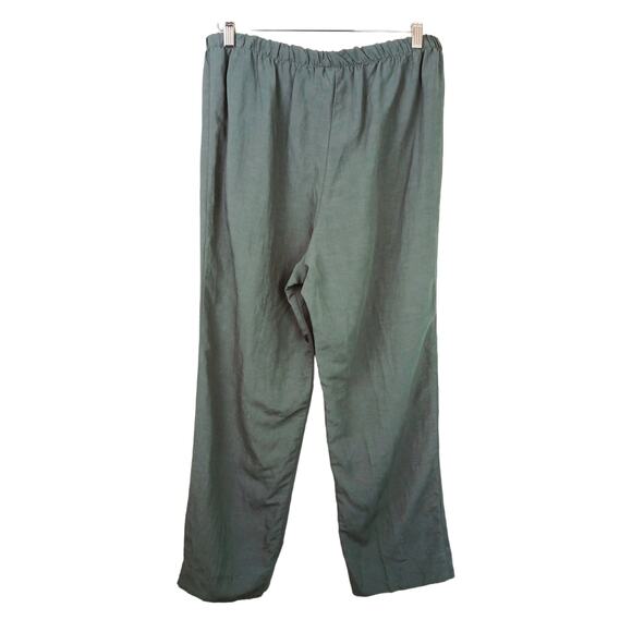 Niche Nilgun Derman SZ L Linen Blend Pull On Trousers Lagenlook - Picture 7 of 8
